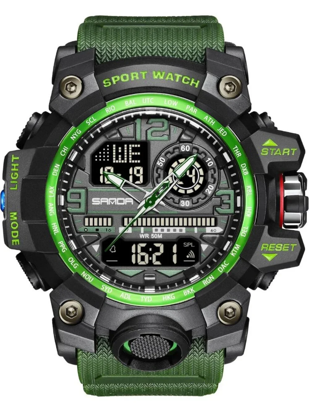 Men's Waterproof Sports Watch | Multi-Function Military Tactics LED Alarm